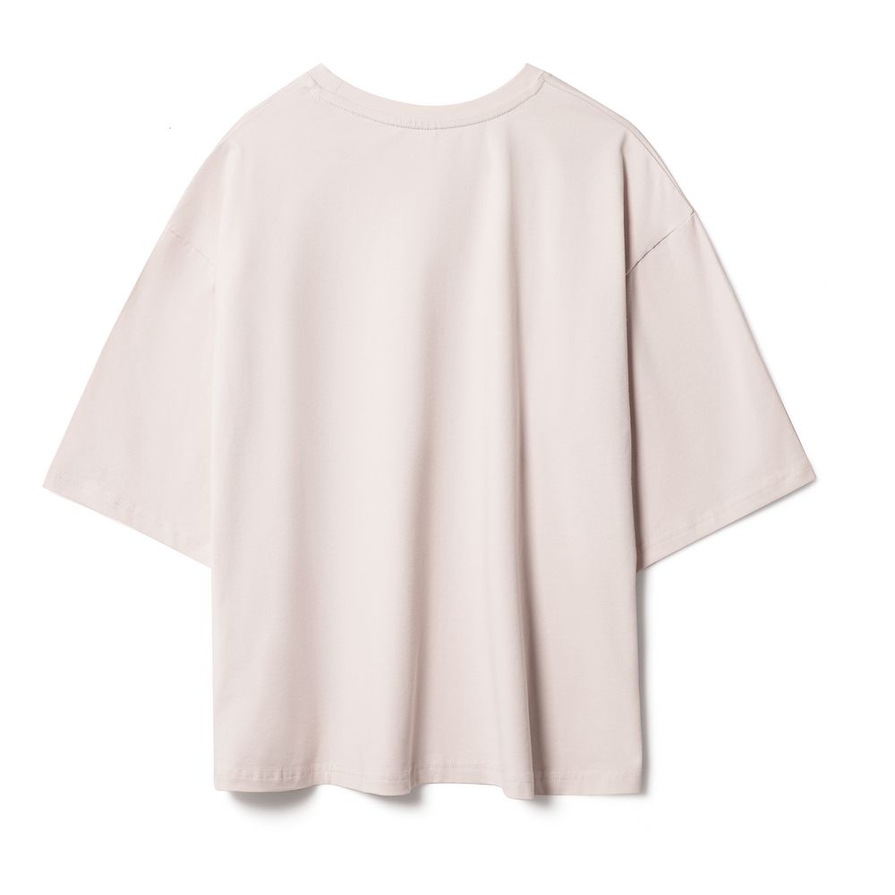 Футболка унисекс оверсайз Street Vibes, бежевая / Миниатюра WWW (1000)