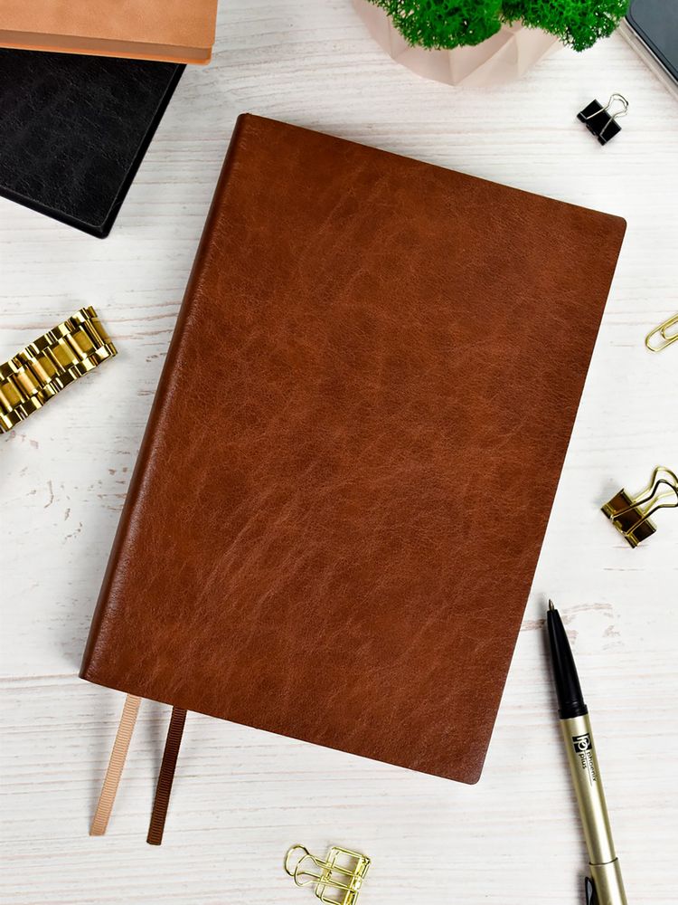 Ежедневник Merida, датированный, коричневый / Миниатюра WWW (1000)