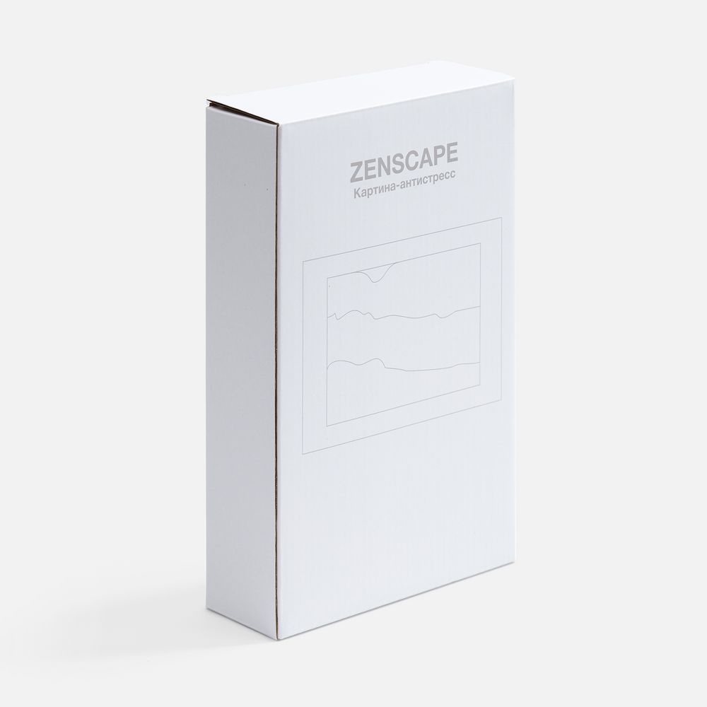 Песочная картина-антистресс Zenscape, белая с синим / Миниатюра WWW (1000)