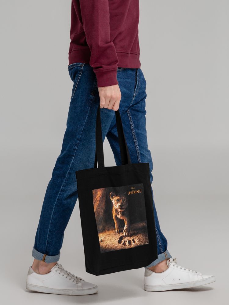 Холщовая сумка Lion King Footprint, черная / Миниатюра WWW (1000)