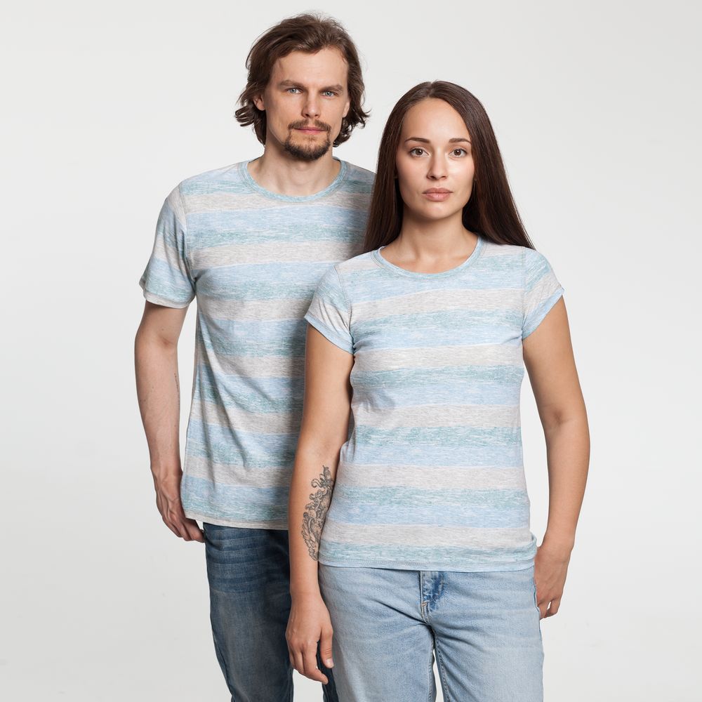 Футболка мужская Rayet двусторонняя, голубая с зеленым / Миниатюра WWW (1000)