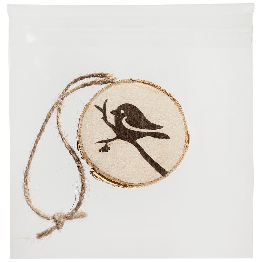 Подвеска Logger, малая, со снегирем / Миниатюра WWW (1000)