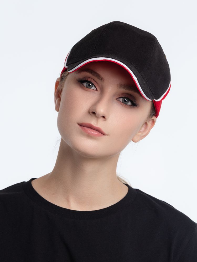 Бейсболка Unit Smart, черная со светло-желтым / Миниатюра WWW (1000)