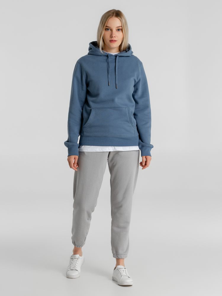 Толстовка с капюшоном унисекс King, серо-синяя / Миниатюра WWW (1000)