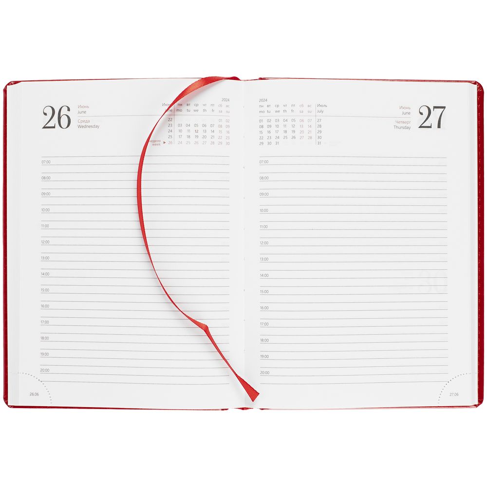 Ежедневник New Nebraska, датированный, красный / Миниатюра WWW (1000)