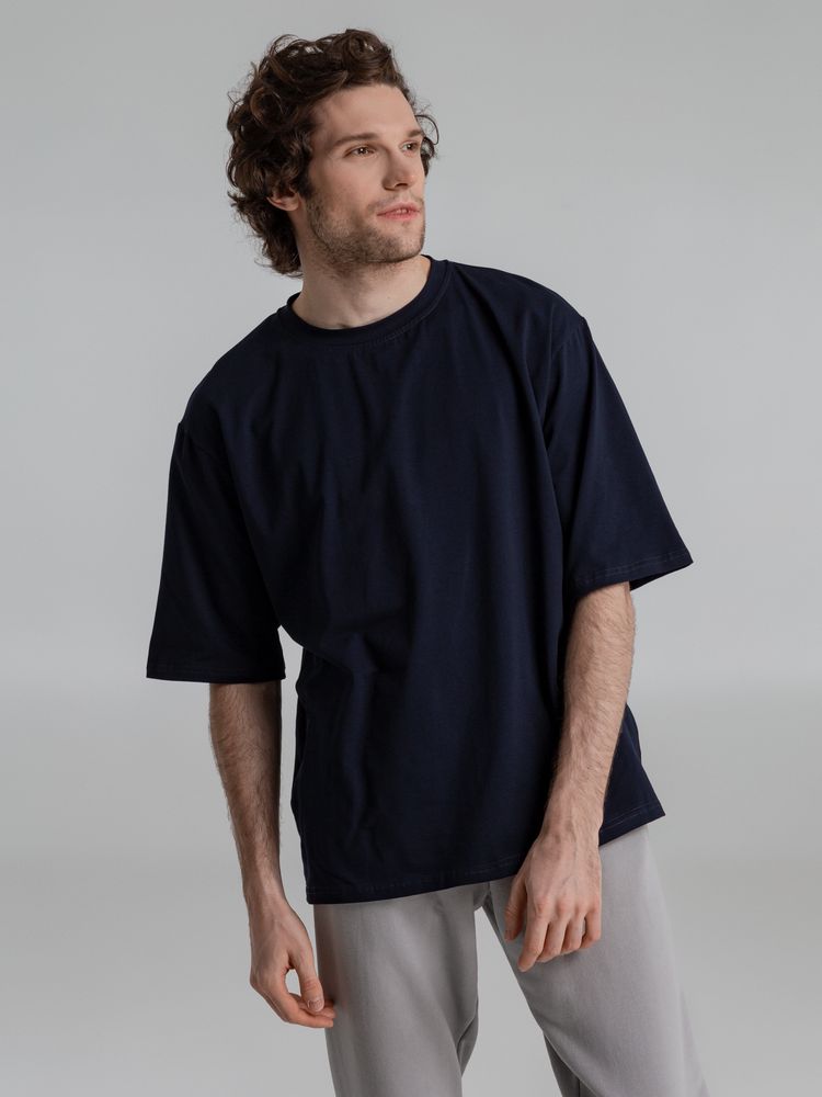 Футболка оверсайз Slope, темно-синяя / Миниатюра WWW (1000)