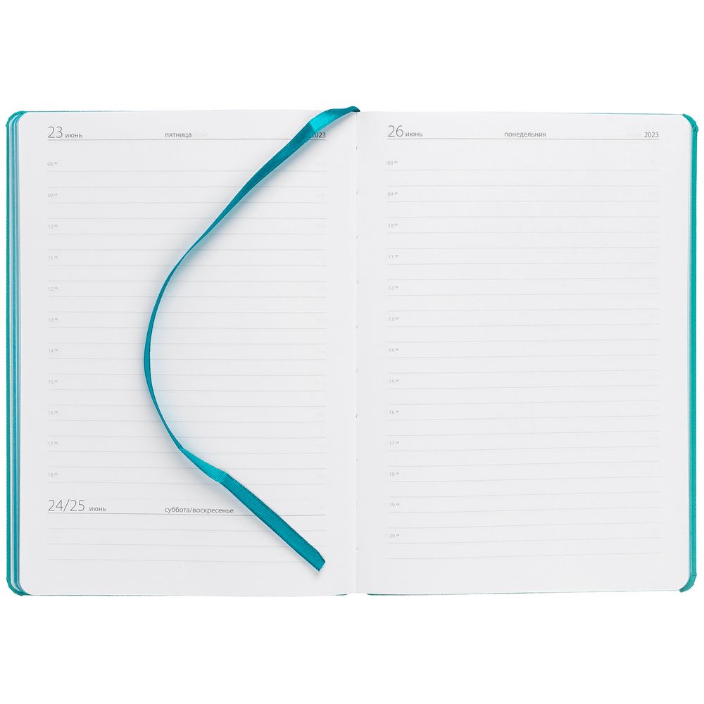 Ежедневник Must Metal, датированный, бирюзовый / Миниатюра WWW (1000)