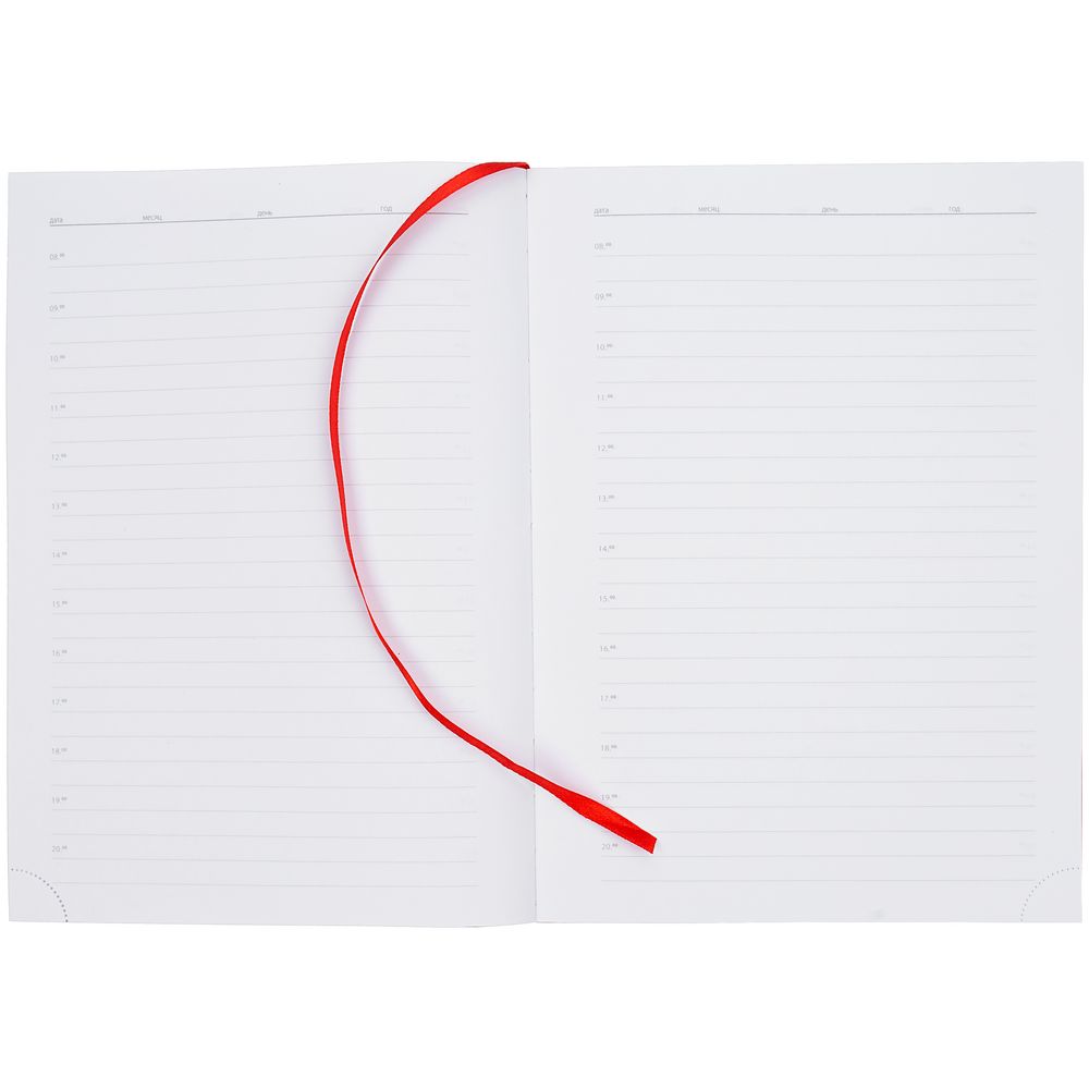 Ежедневник Latte Maxi, недатированный, красный / Миниатюра WWW (1000)