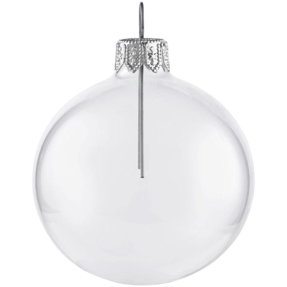Елочный шар Gala Night, 6 см, прозрачный / Миниатюра WWW (1000)
