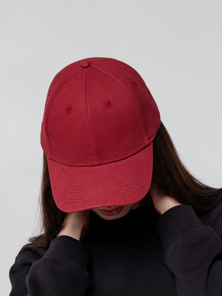 Бейсболка Hillside, бордовая / Миниатюра WWW (1000)