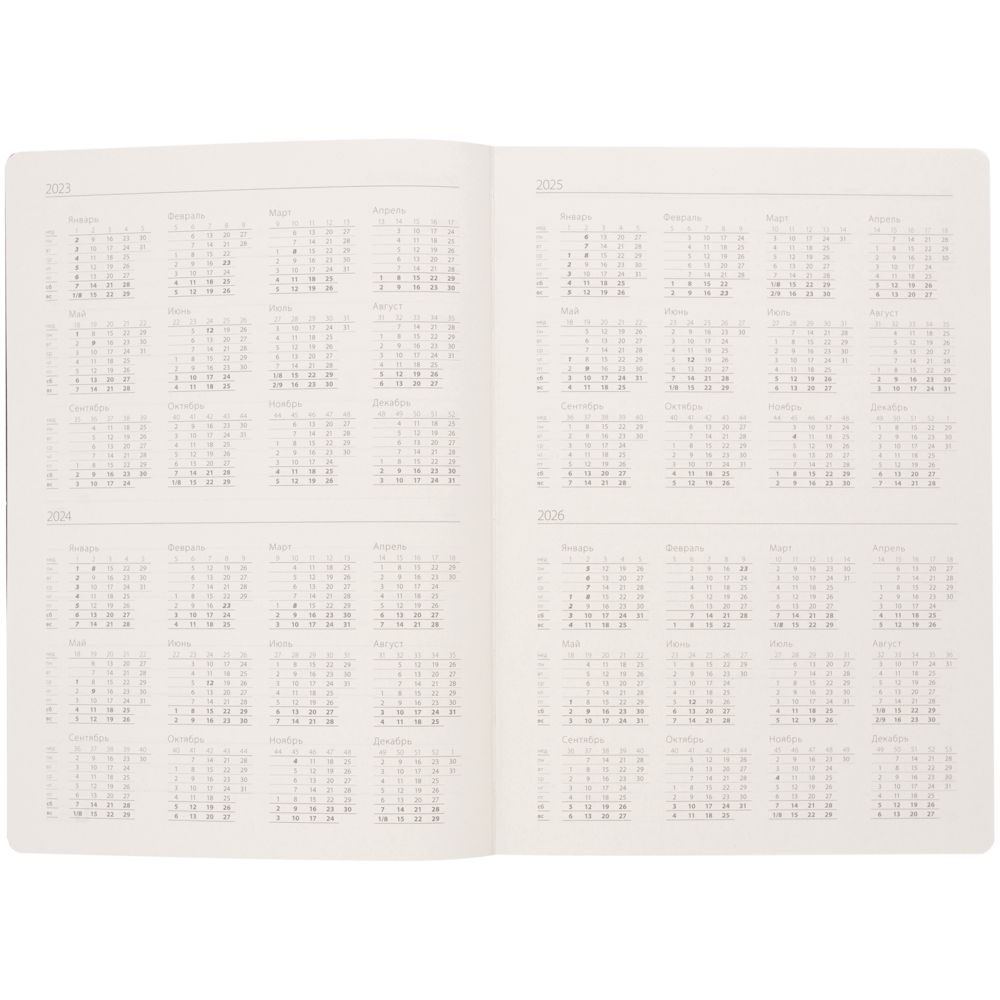 Ежедневник Folks, недатированный, серый / Миниатюра WWW (1000)