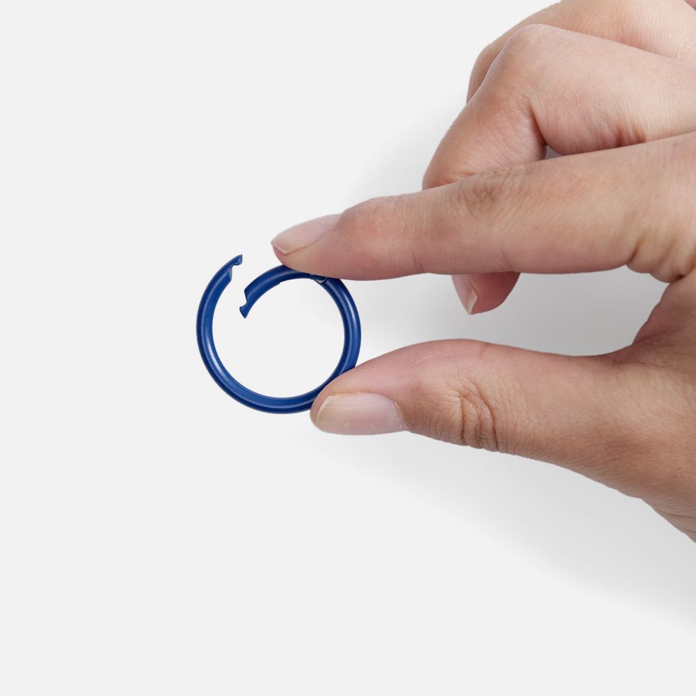 Карабин-кольцо Claus, L, синий / Миниатюра WWW (1000)
