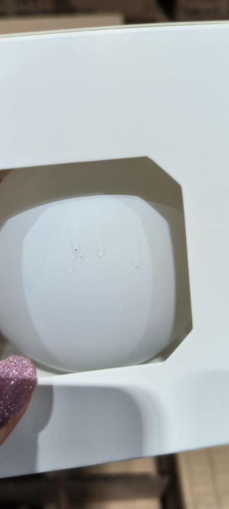 Оформительский шар Finery, 8 см, матовый белый / Миниатюра WWW (1000)