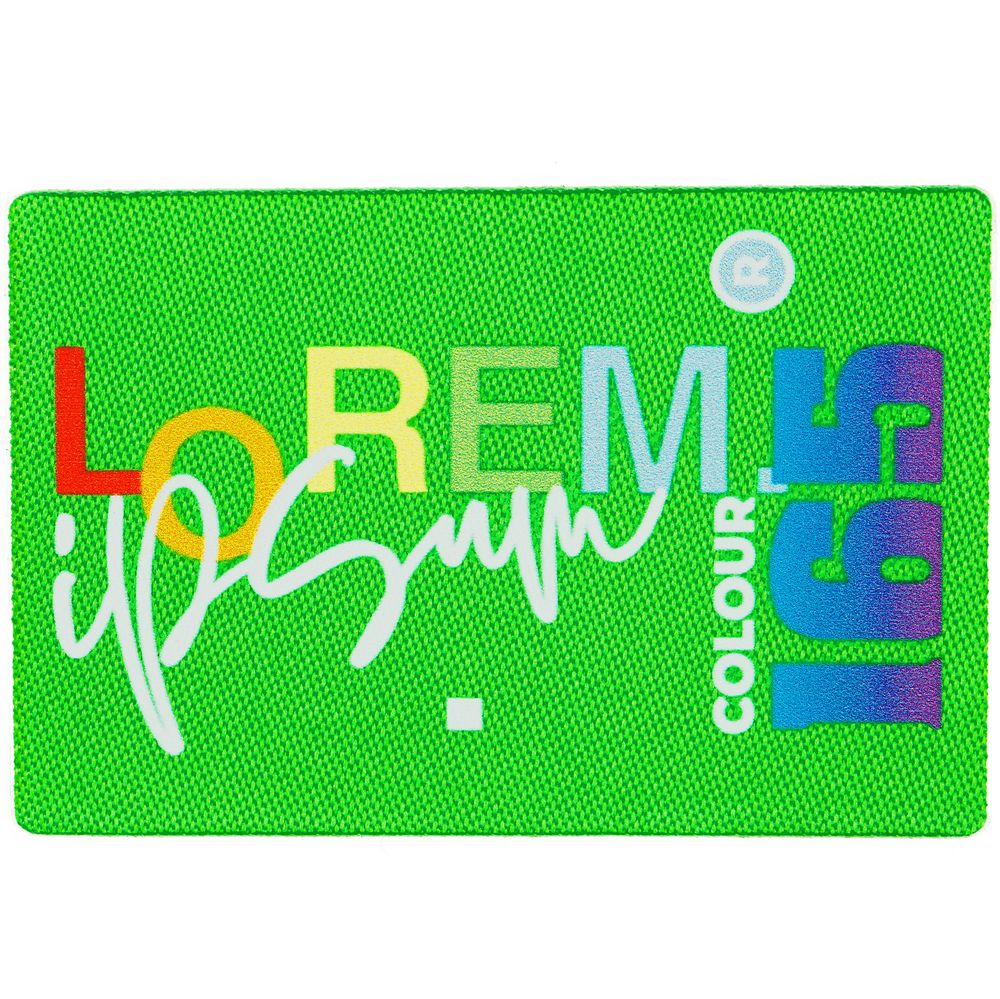 Наклейка тканевая Lunga, L, зеленый неон / Миниатюра WWW (1000)