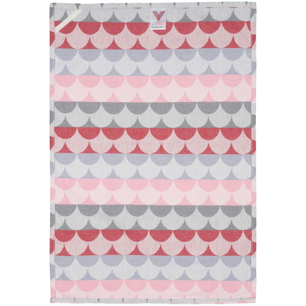 Полотенце кухонное Lamella, серое с красным / Миниатюра WWW (1000)