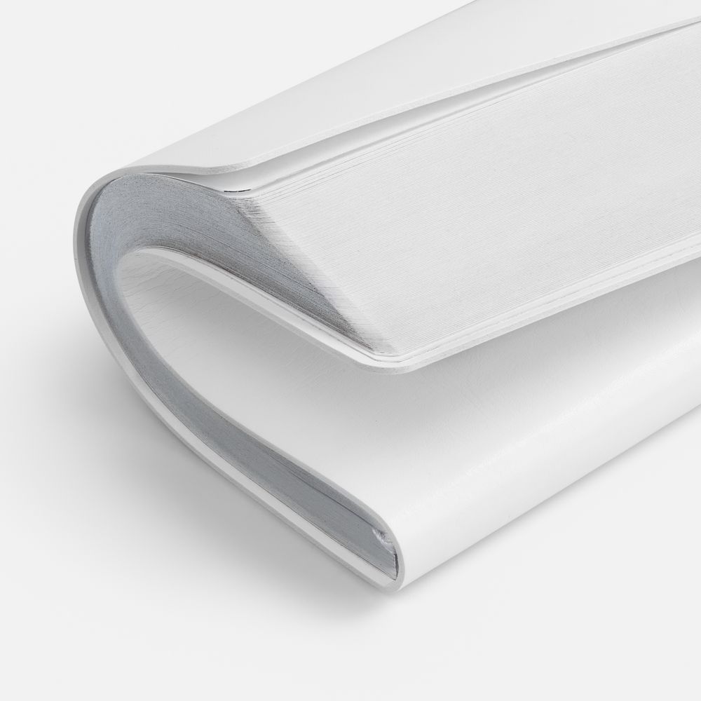 Ежедневник Nebraska Flex, недатированный, белый с серебристым / Миниатюра WWW (1000)