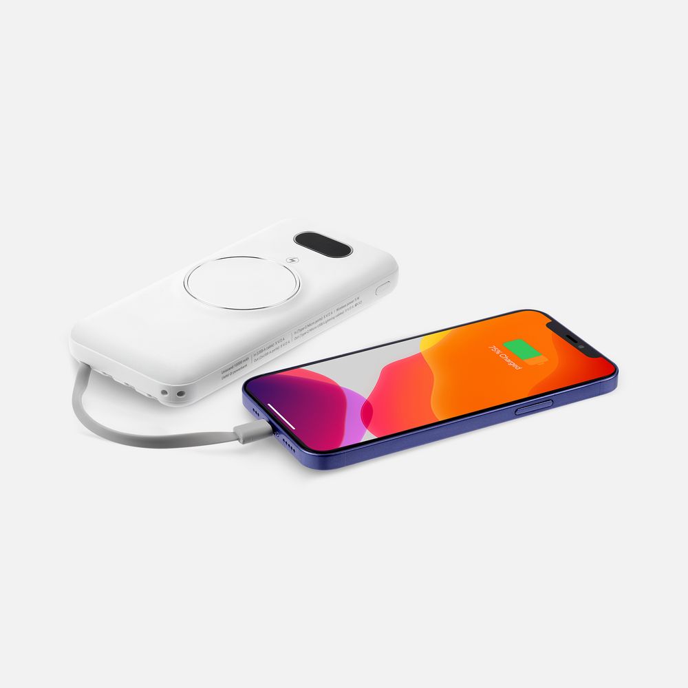 Аккумулятор Omni Qi 10000 мАч, ver.2, белый / Миниатюра WWW (1000)