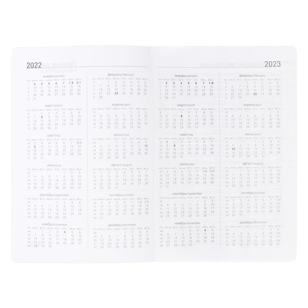 Ежедневник Basis, датированный, бирюзовый / Миниатюра WWW (1000)