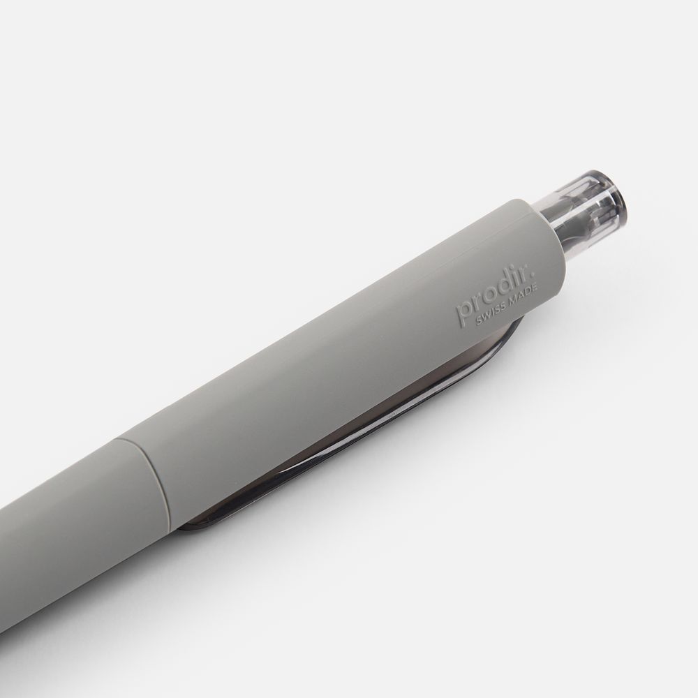 Ручка шариковая Prodir DS8 PRR-T Soft Touch, серая / Миниатюра WWW (1000)