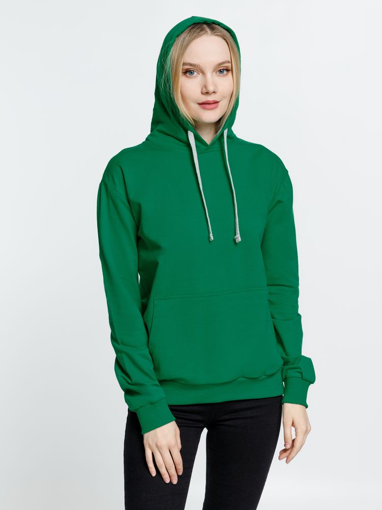 Толстовка с капюшоном Kirenga, зеленая / Миниатюра модельного (1000)