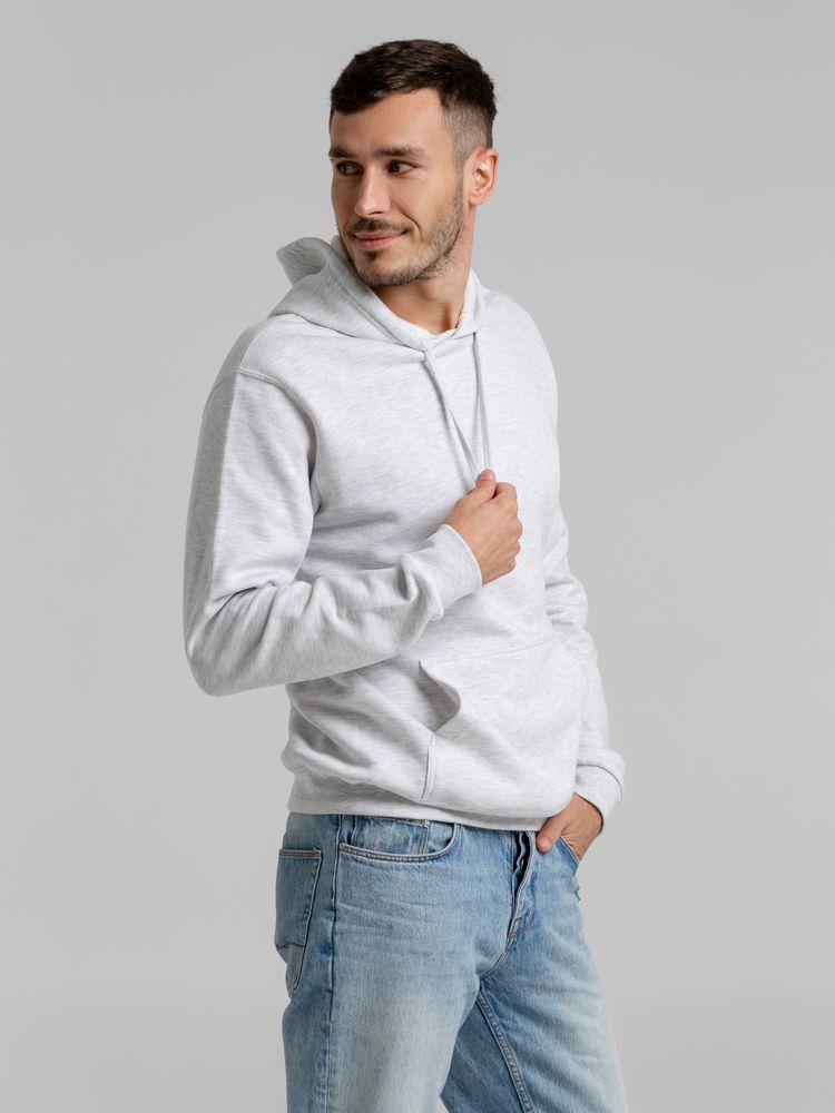 Толстовка с капюшоном Snake II светло-серый меланж / Миниатюра WWW (1000)