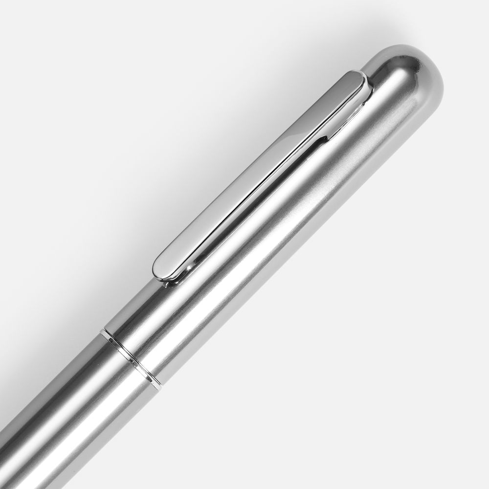 Ручка шариковая Scribo, серо-стальная / Миниатюра WWW (1000)