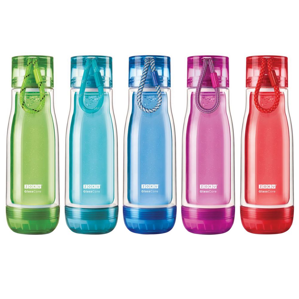 Бутылка для воды Zoku, зеленая / Миниатюра WWW (1000)