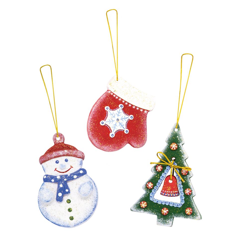 Набор для творчества Winter's Tale: елка, варежка, снеговик / Миниатюра WWW (1000)