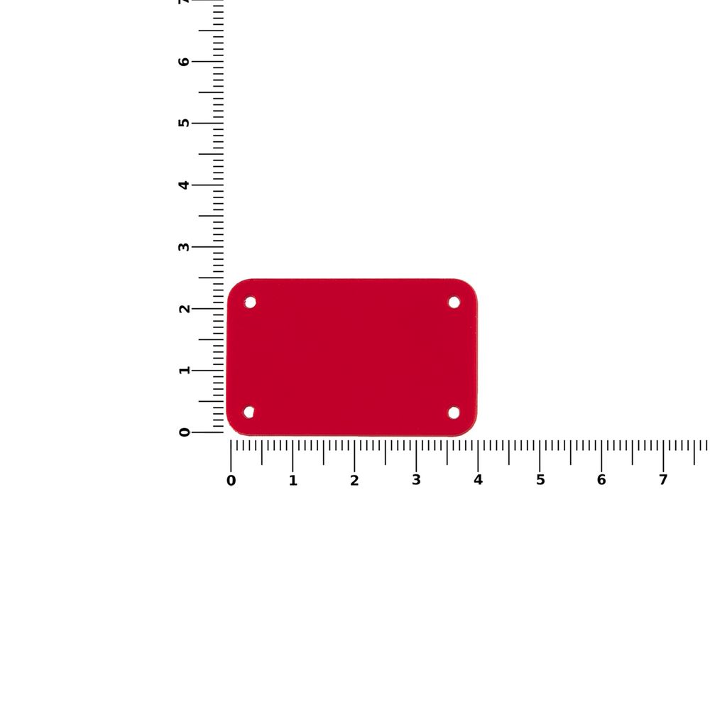 Лейбл из ПВХ Kreta, S, красный / Миниатюра WWW (1000)