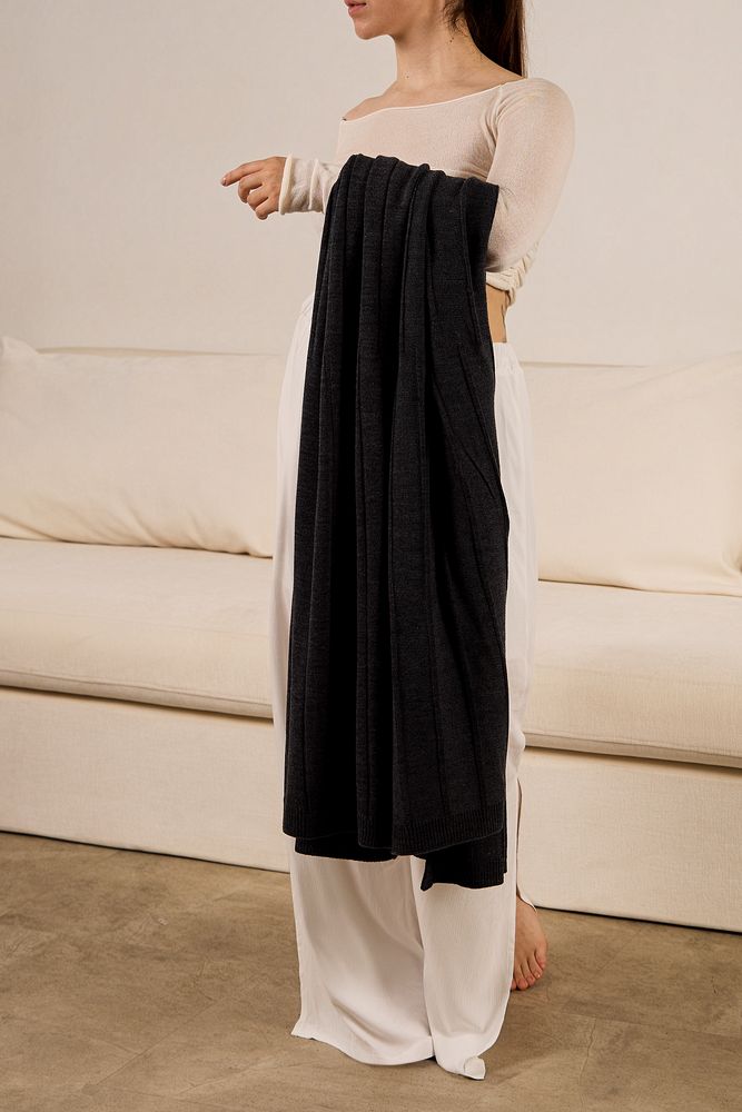 Плед Bambolay, темно-серый меланж / Миниатюра WWW (1000)