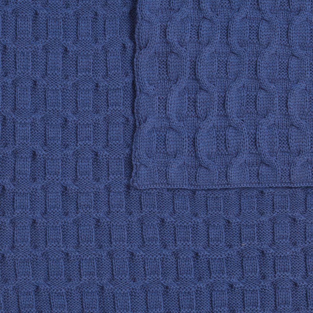 Плед Braidera, синий (черника) / Миниатюра WWW (1000)