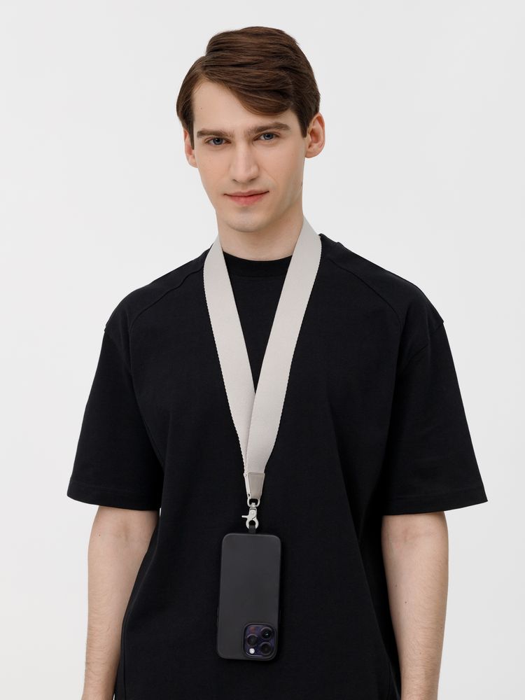 Ланьярд Band, серый / Миниатюра WWW (1000)