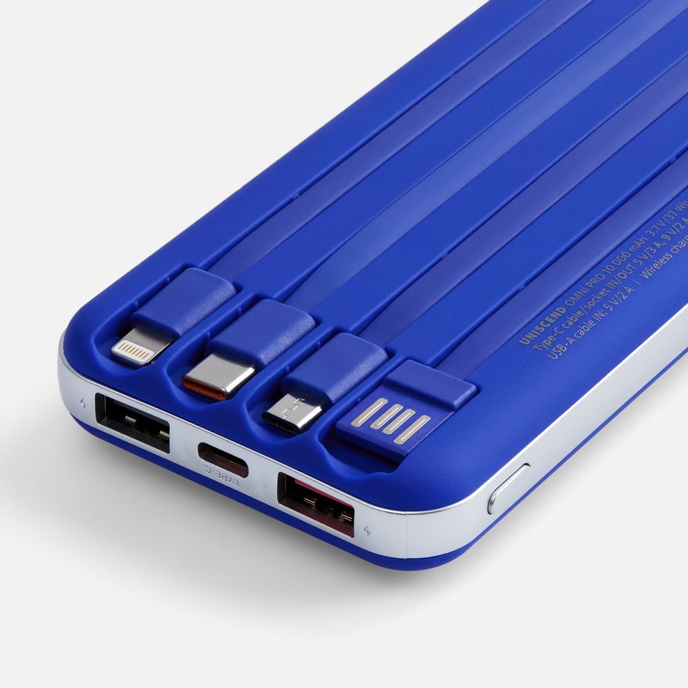 Внешний аккумулятор Omni Pro 10000 мАч, синий / Миниатюра WWW (1000)