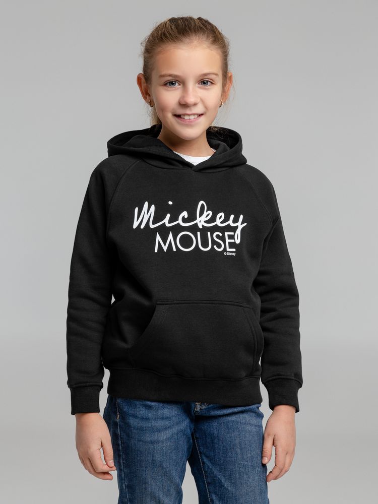 Худи детское Mickey In My Head, черное / Миниатюра WWW (1000)