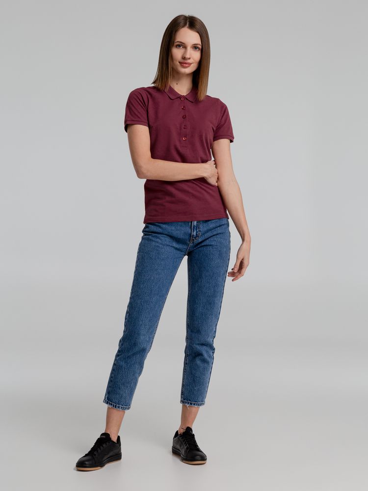 Рубашка поло женская Neptune, вишнево-красная / Миниатюра WWW (1000)