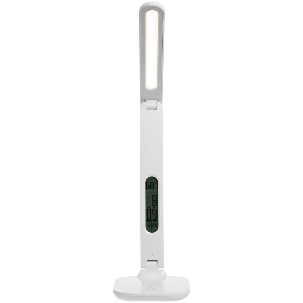 Настольная лампа с часами и календарем Office Torch, белая / Миниатюра WWW (1000)