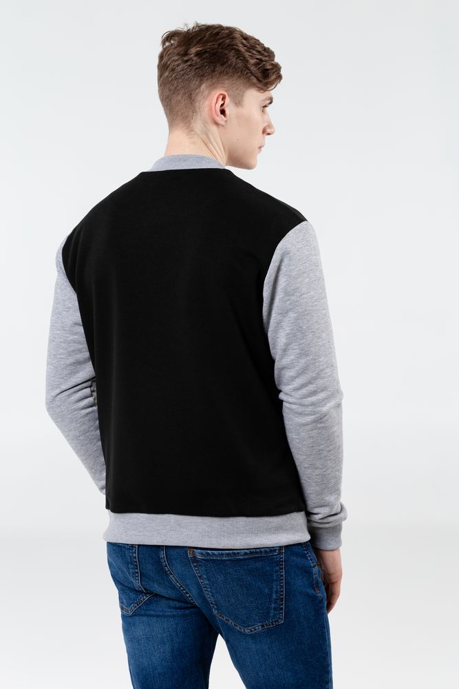 Бомбер College, черный / Миниатюра WWW (1000)