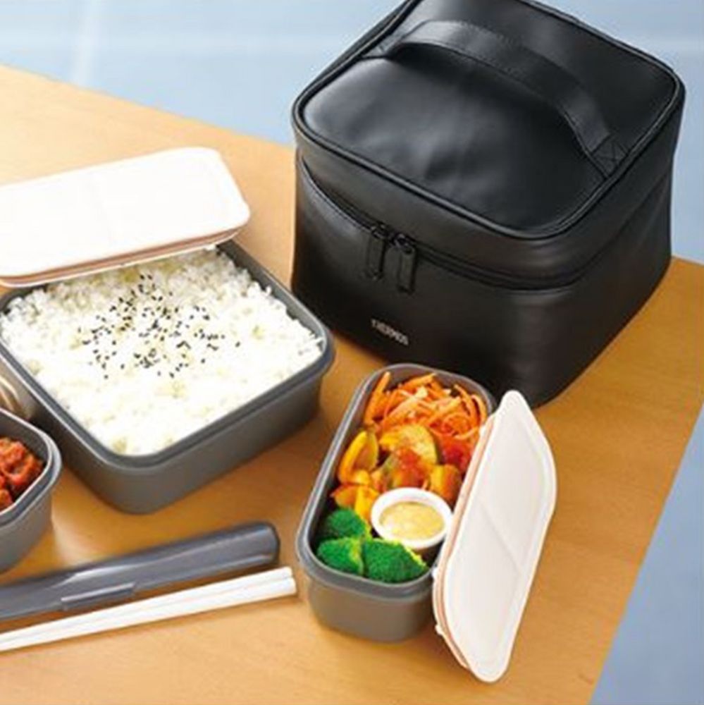 Набор ланчбоксов в термосумке Thermos DJF1800, черный / Миниатюра WWW (1000)