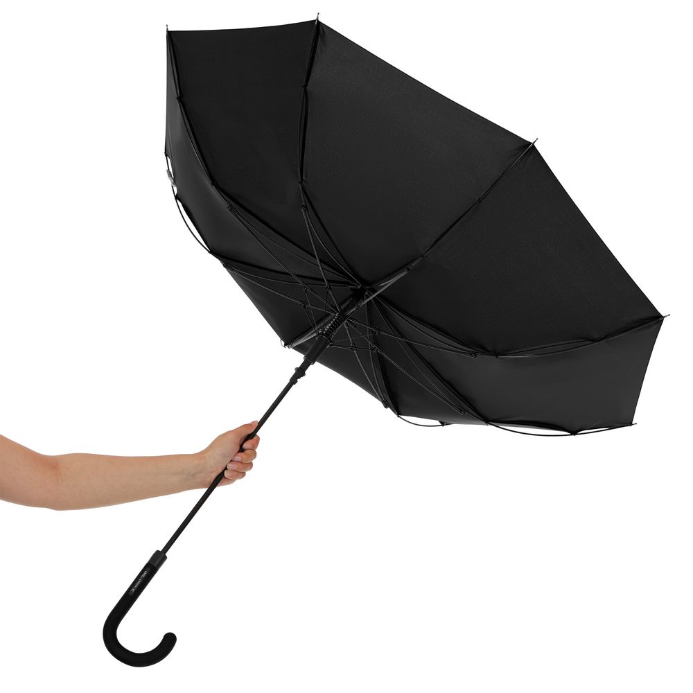 Зонт-трость Fashion, черный / Миниатюра WWW (1000)