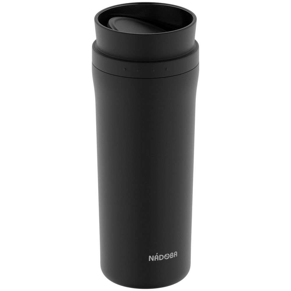 Термокружка Juta, черная / Миниатюра WWW (1000)