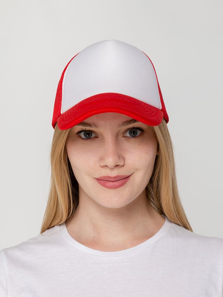 Бейсболка Sunbreaker, красная с белым / Миниатюра WWW (1000)
