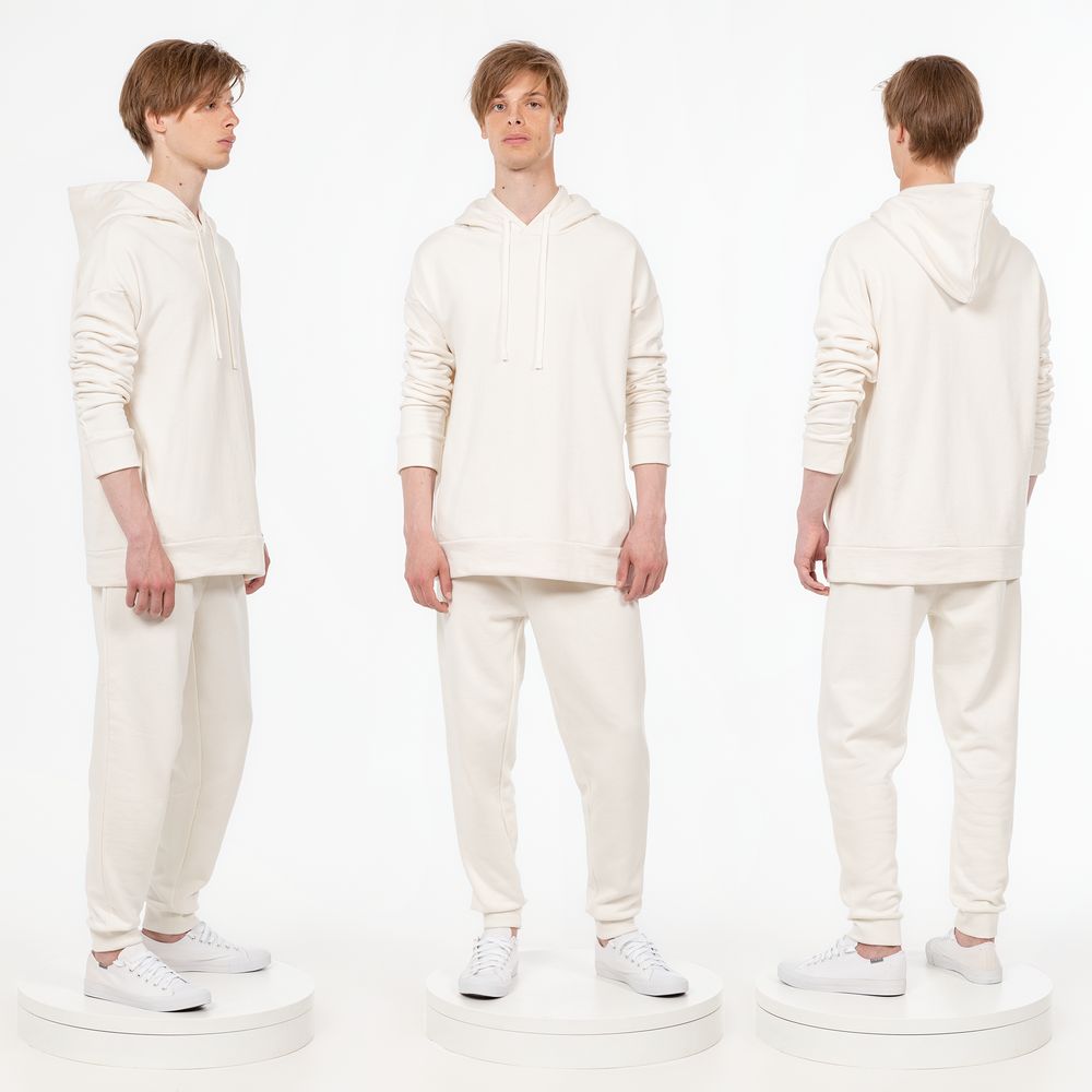 Худи унисекс H2, молочно-белое / Миниатюра WWW (1000)