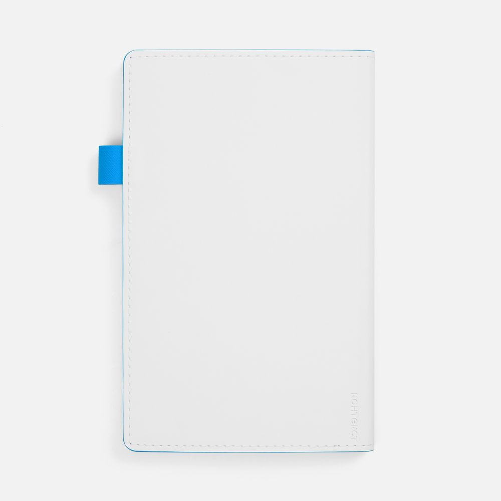 Ежедневник White Shall, недатированный, бело-голубой / Миниатюра WWW (1000)