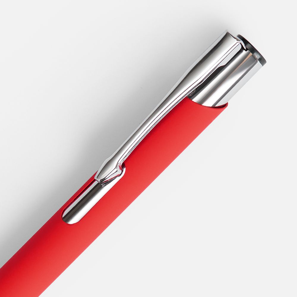 Ручка шариковая Keskus Soft Touch, красная / Миниатюра WWW (1000)