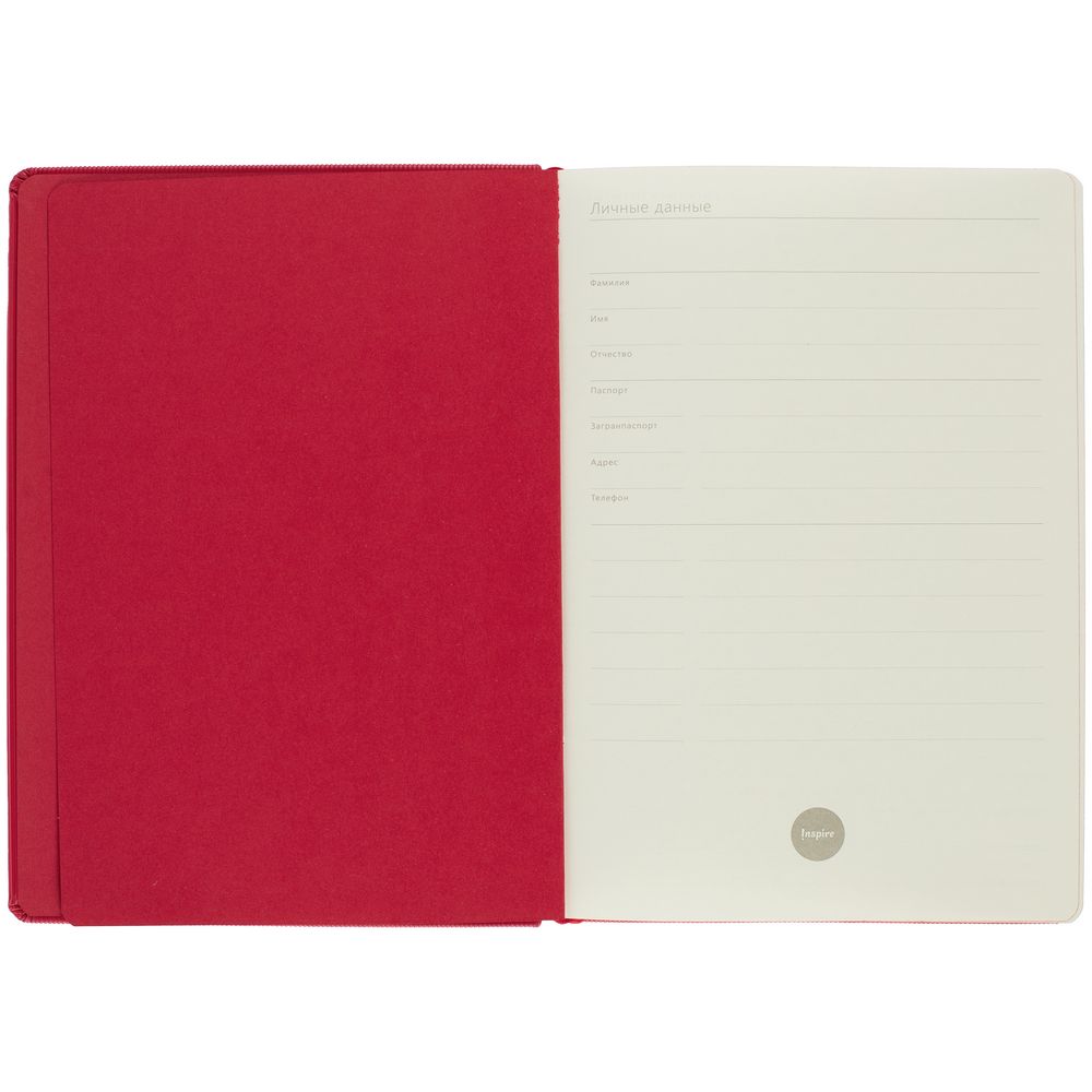 Ежедневник Grid, недатированный, красный / Миниатюра WWW (1000)