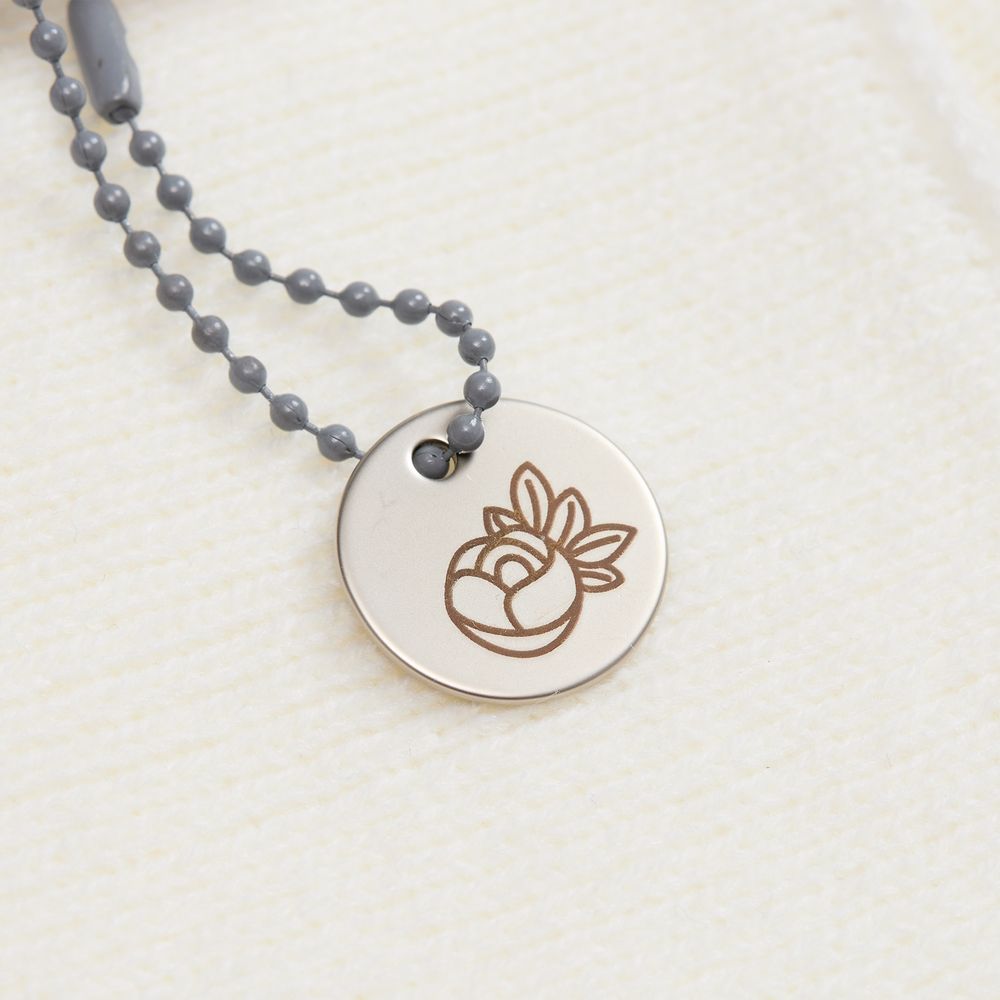 Шильдик металлический Alfa Sirkel, серебристый / Миниатюра нанесения (1000)