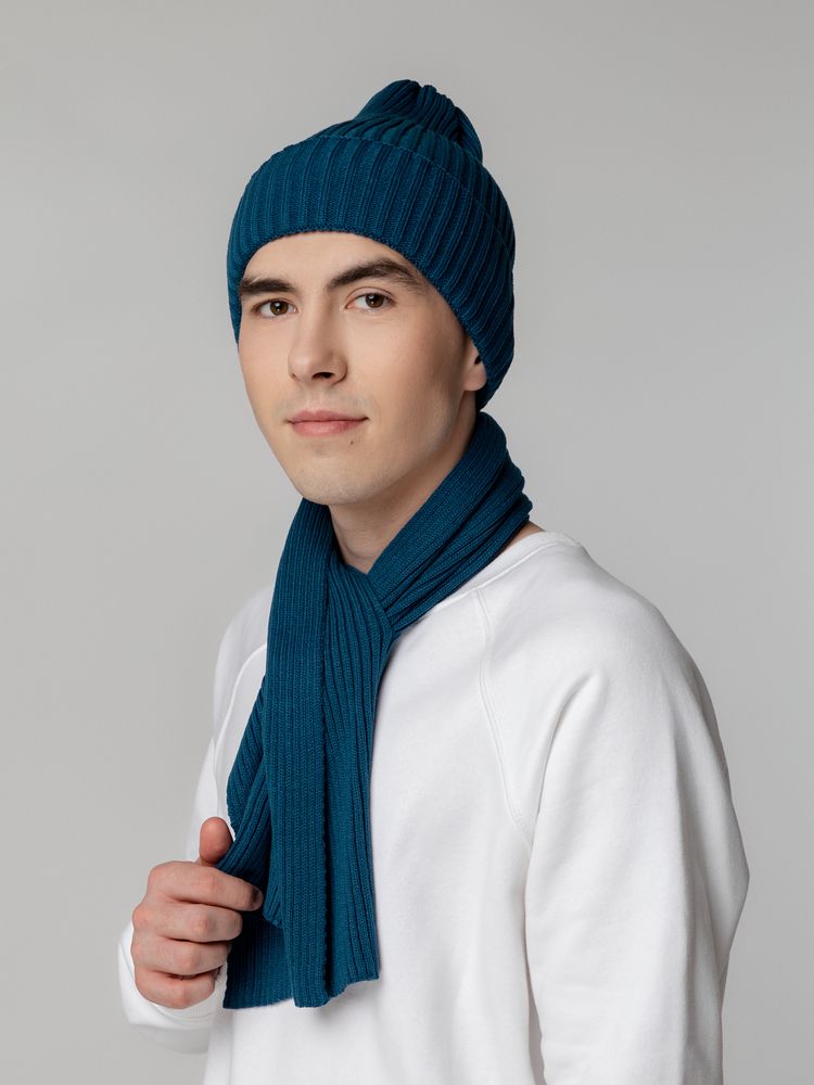 Шапка Yong, темно-синяя (лазурная) / Миниатюра WWW (1000)