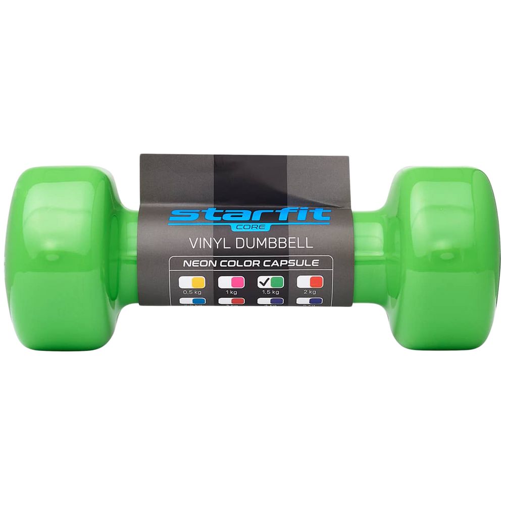 Гантель Heracles 1,5 кг, зеленая / Миниатюра WWW (1000)