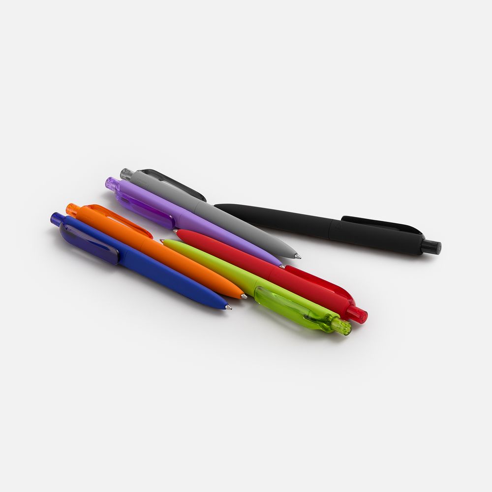 Ручка шариковая Prodir DS8 PRR-T Soft Touch, серая / Миниатюра WWW (1000)