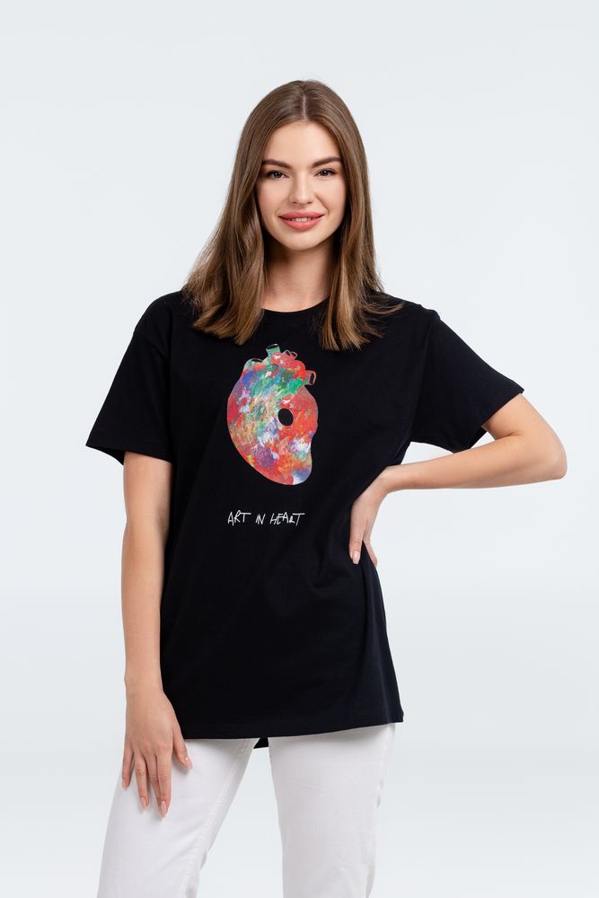 Футболка Art In Heart, черная / Миниатюра WWW (1000)